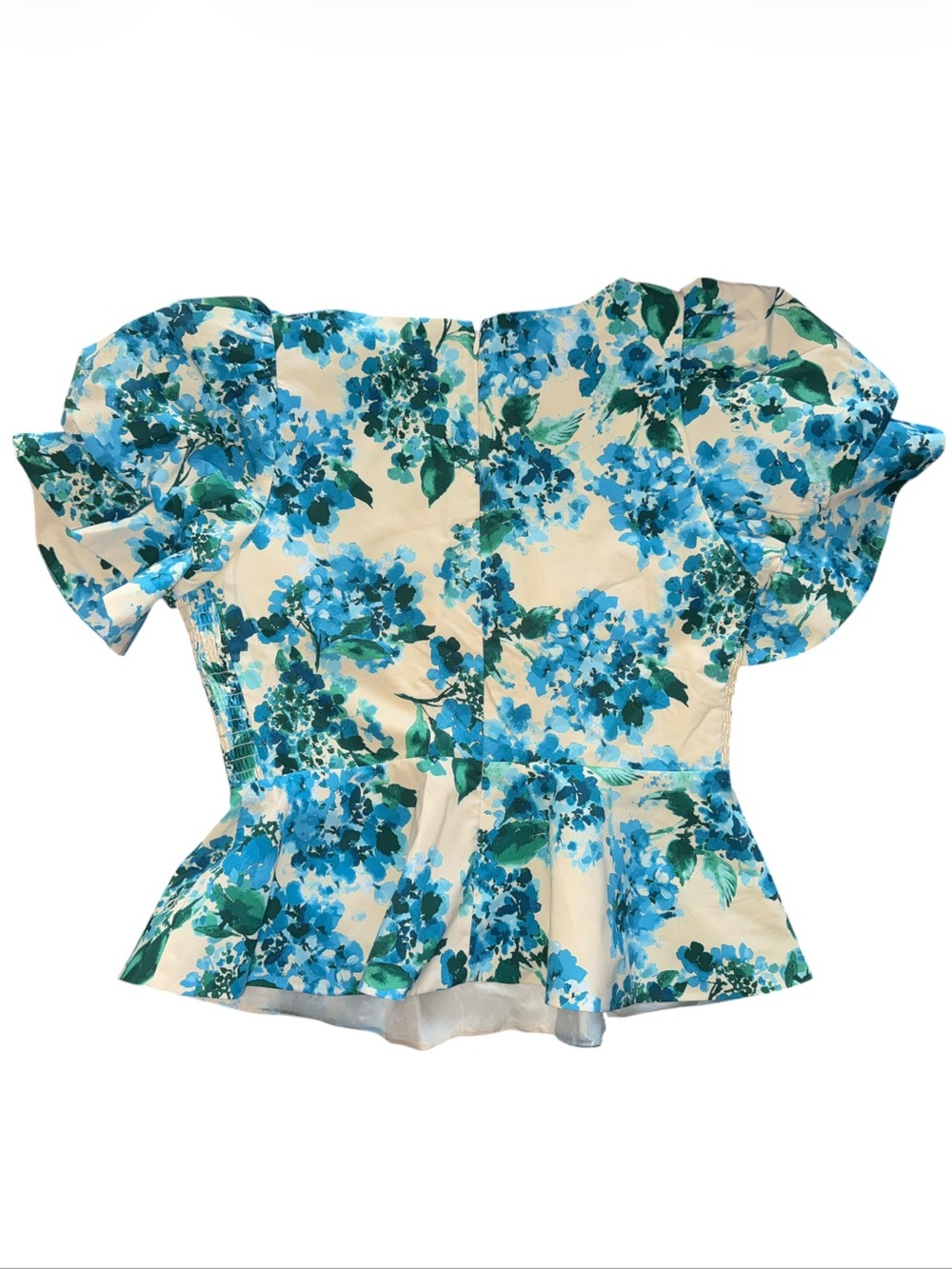 Tuckernuck Hydrangea Floral Matching Set Puff Sleeve Top & Mini Skirt Sz Medium - Picture 7 of 17